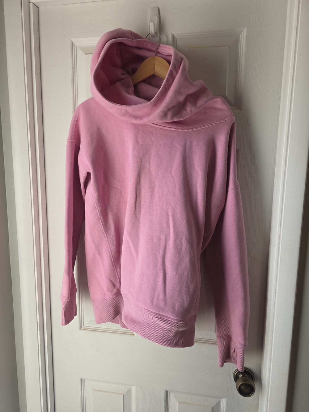 ZYIA Pink Cowl Neck Hoodie Sweater